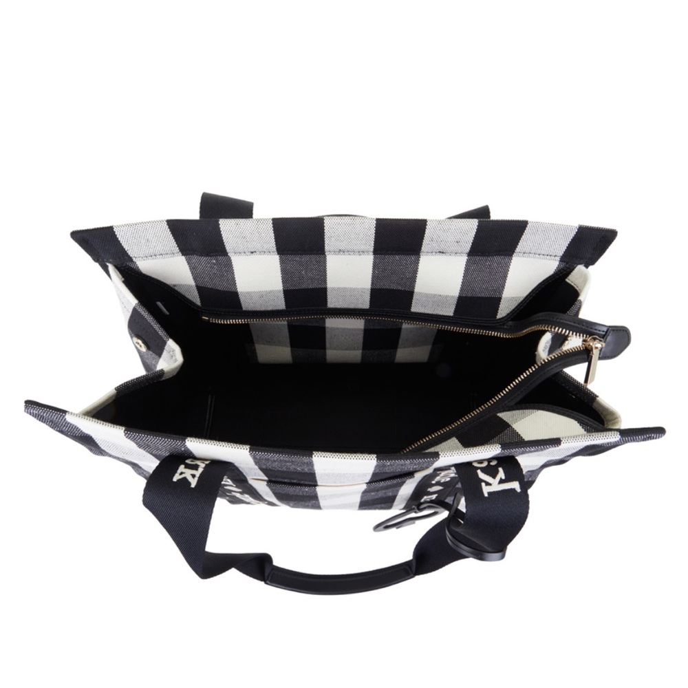 Kate Spade Gingham Black and White Tote - Picture 4 of 11